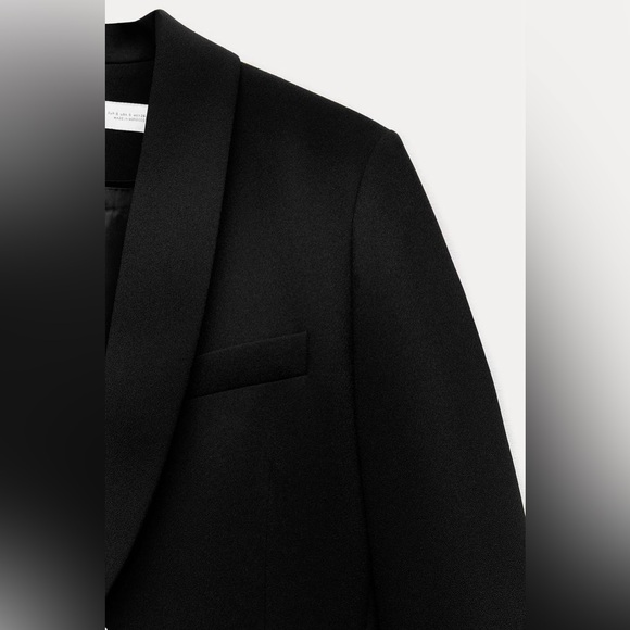 Zara fitted tuxedo jacket blazer - Picture 7 of 11